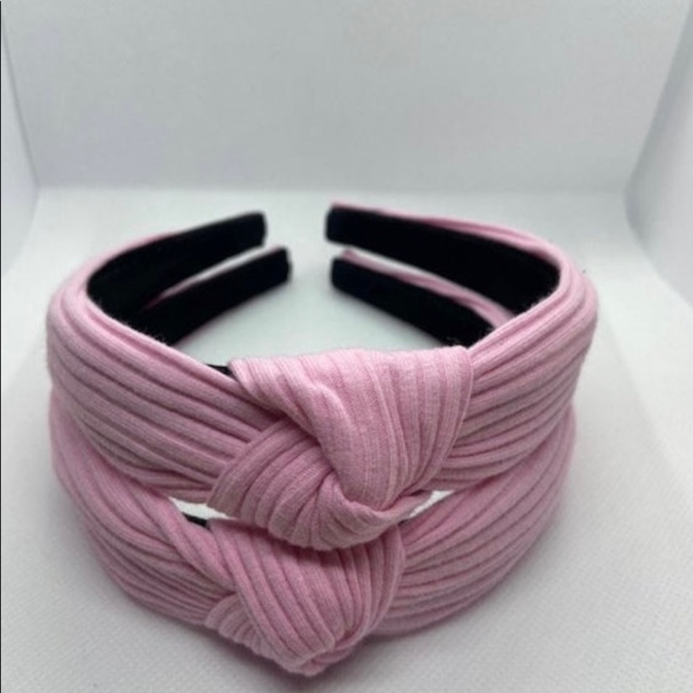Pink Knotted Rib Headband - Picture 3 of 4